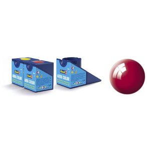 (34) - Aqua Color, Ferrari red gloss - 18 ml - Revell