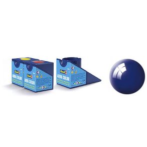 (51) - Aqua Color, Ultramarine blue gloss (RAL 5002) - 18 ml - Revell