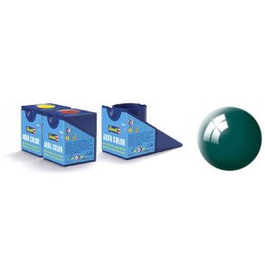(62) - Aqua Color, Sea green gloss (RAL 6005) - 18 ml - Revell