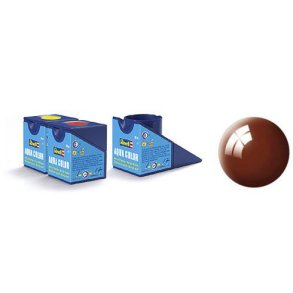 (80) - Aqua Color, Mud brown gloss (RAL 8003) - 18 ml - Revell