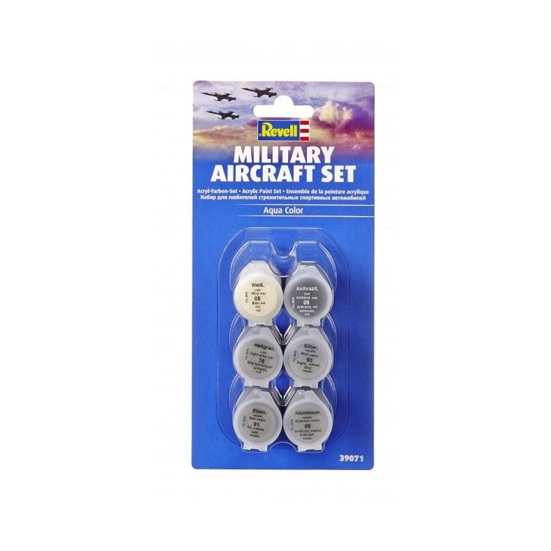 Aqua Color, Military Aircraft Paint Set - 6x 5 ml - Revell