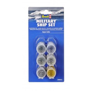 Aqua Color,  Military Ships Paint Set - 6x 5 ml - Revell