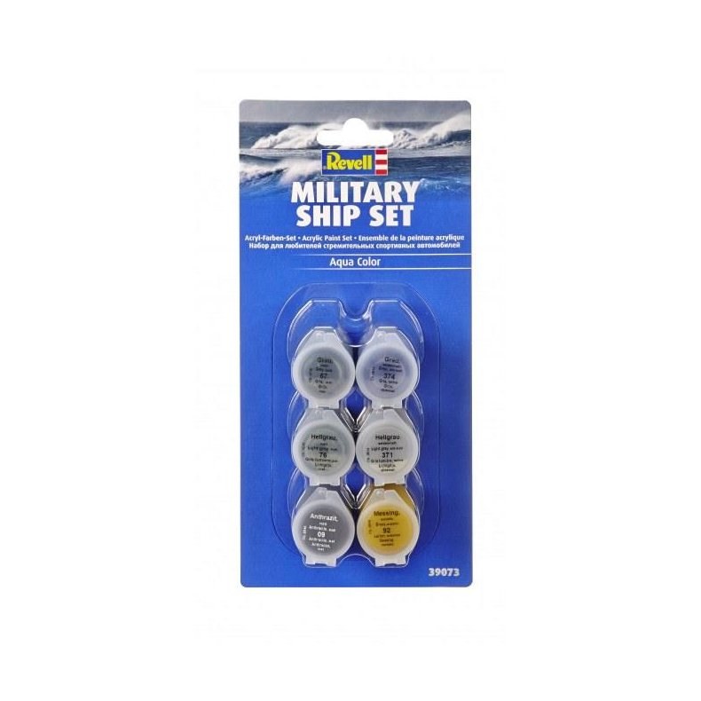 Aqua Color,  Military Ships Paint Set - 6x 5 ml - Revell