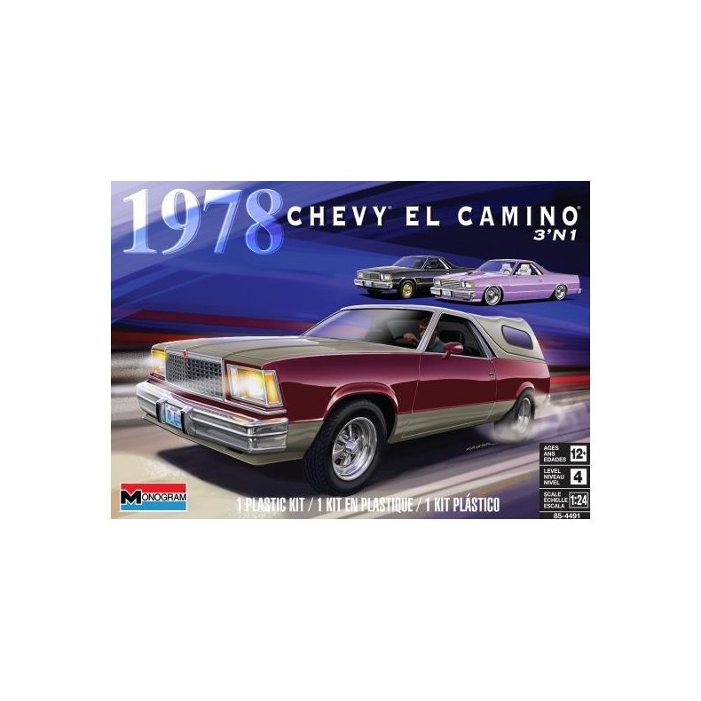 1978 Chevy El Camino (3 'n 1) - 1:25 - Revell-Monogram (US varenummer: 85-4491)