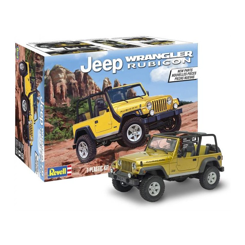 Jeep Wrangler Rubicon - 1:25 - Revell-Monogram (US varenummer: 85-4501)