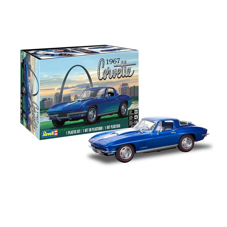 1967 Corvette Sting Ray Sport Coupe - 1:25 - Revell-Monogram (US varenummer: 85-4517)