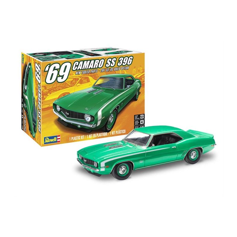 1969 Chevy Camaro SS 396 (2 'n 1) - 1:25 - Revell-Monogram (US varenummer: 85-4525)