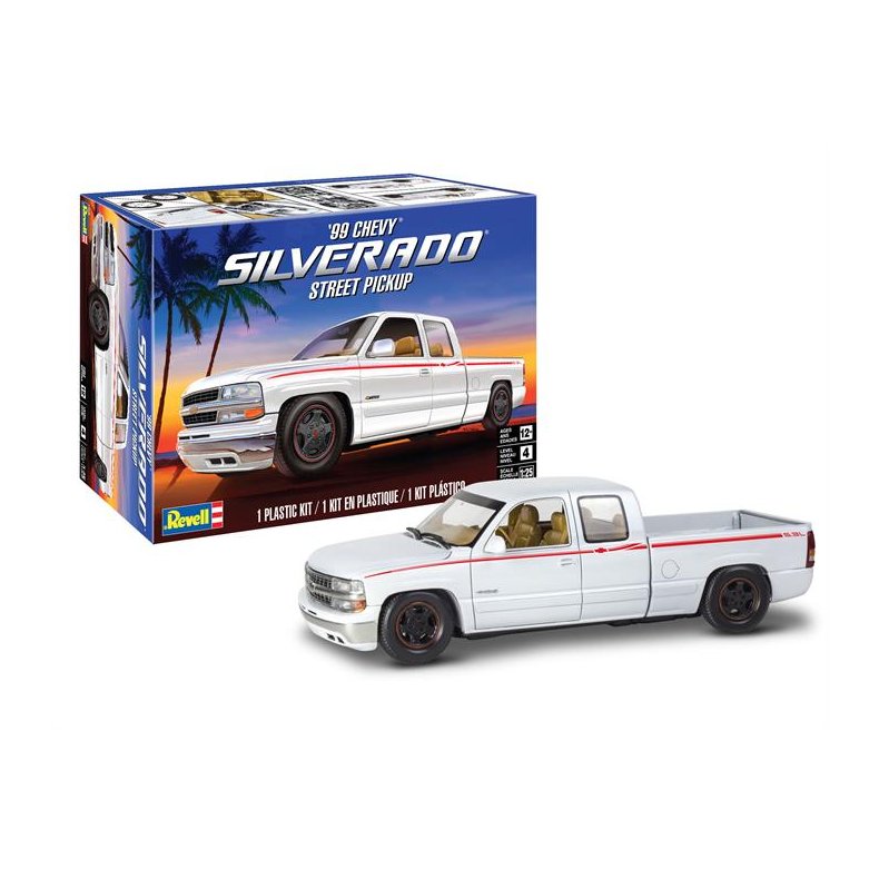 1999 Chevy Silverado Custom Pickup - 1:25 - Revell-Monogram (US varenummer: 85-4538)