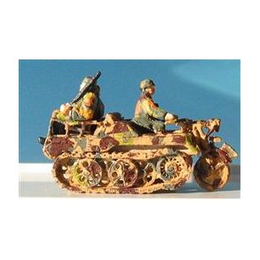 NSU bltemotorcykel m/soldater