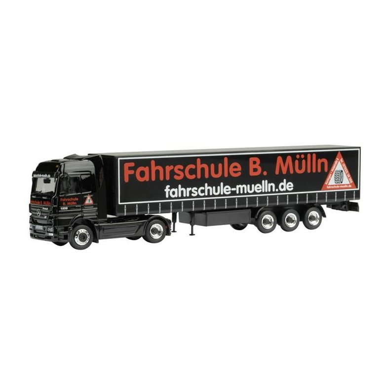 Mercedes-Benz Actros V8 "Fahrschule M&uuml;lln" - H0 - Schuco