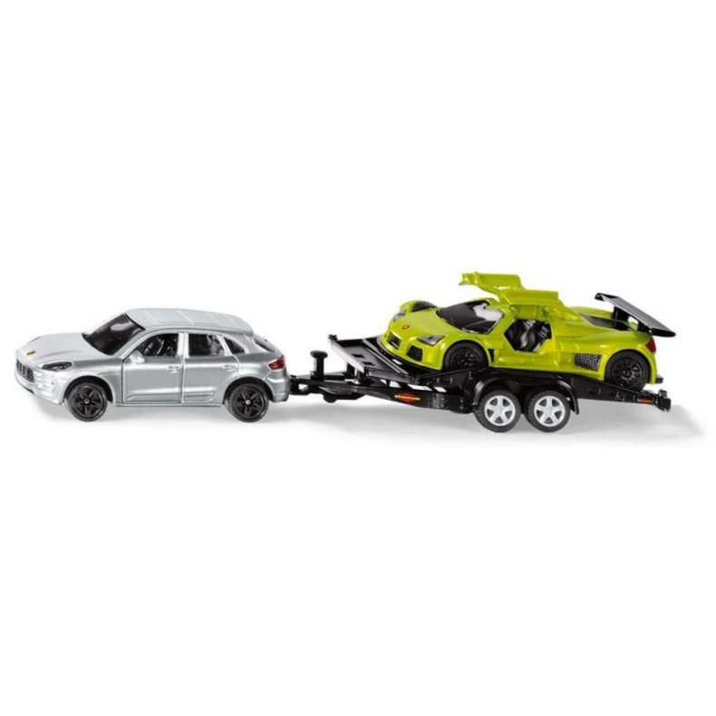 Porsche Macan Turbo med trailer og Gumpert Apollo 2009 - 1:55 - Siku (SIKU SUPER)