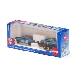 Dodge Charger med trailer og Dodge Challenger SRT Racing - 1:55 - Siku (SIKU SUPER)