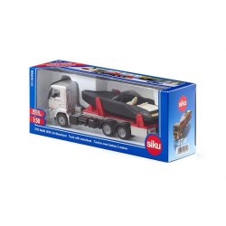 MAN TGM 18.230 lastbil med speedbd (Frauscher 747 Mirage) / Truck with motorboat - 1:50 - Siku (SIKU SUPER)