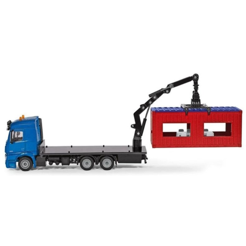 Mercedes-Actros med byggecontainer - 1:50 - Siku (SIKU SUPER)