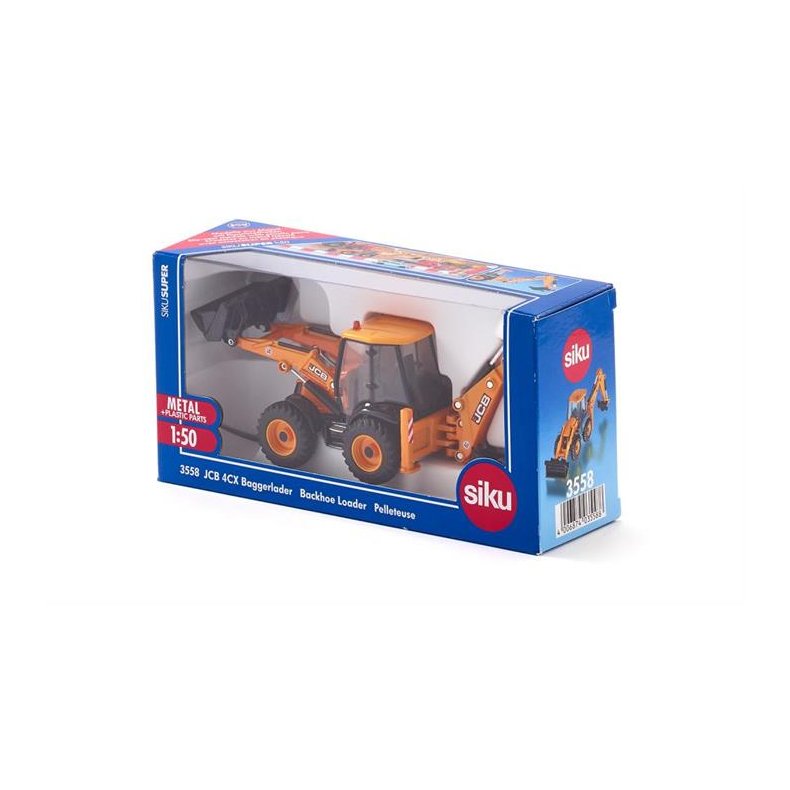 JCB 4CX rendegraver / backhoe loader - 1:50 - Siku (SIKU SUPER)