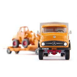 Mercedes-Benz 710 med Kramer 411 gummiged - 1:50 - Siku (SIKU SUPER)