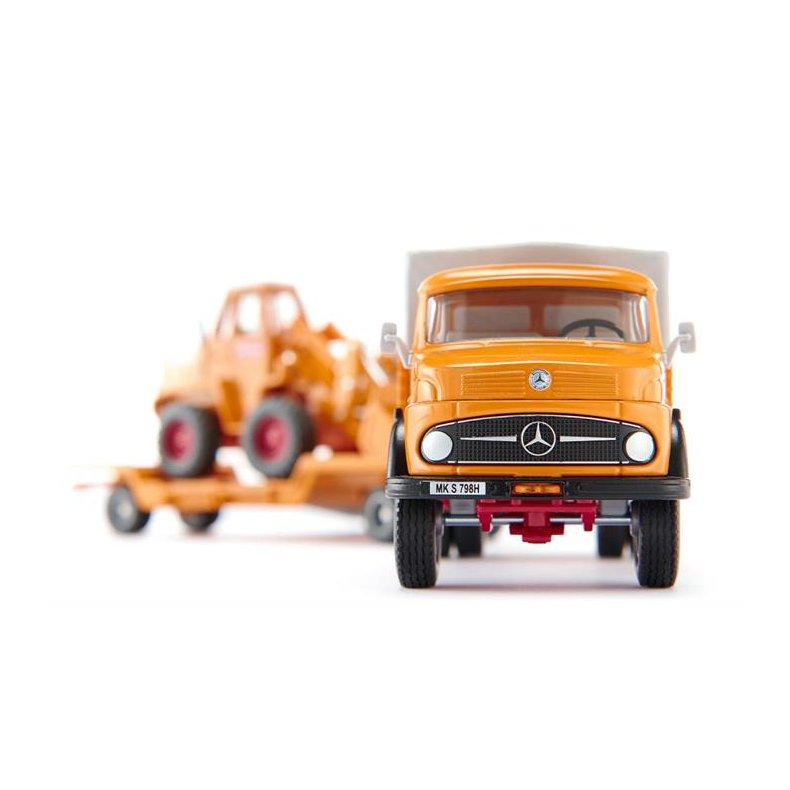 Mercedes-Benz 710 med Kramer 411 gummiged - 1:50 - Siku (SIKU SUPER)