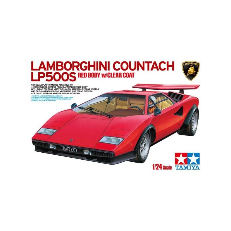 Lamborghini countach LP500S - 1:24 - Tamiya