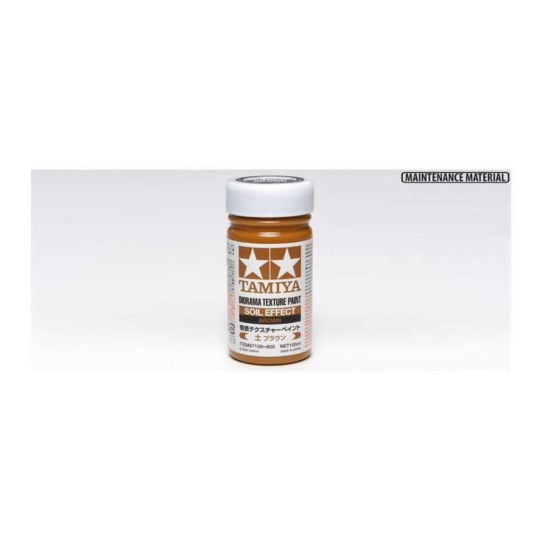 Diorama Texture Paint 100ml - Soil Effect: Brown - Tamiya