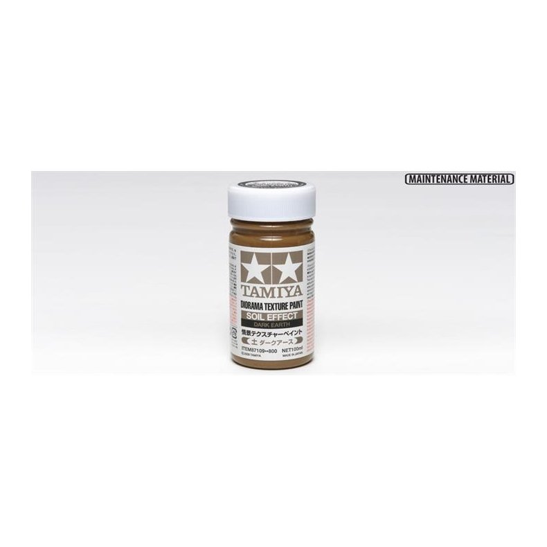 Diorama Texture Paint 100ml - Soil Effect, Dark Earth - Tamiya