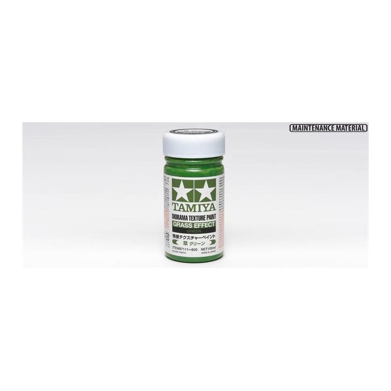 Diorama Texture Paint 100ml - Grass Effect: Green - Tamiya