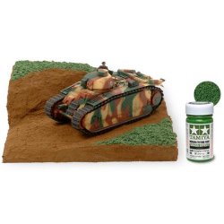 Diorama Texture Paint 100ml - Grass Effect: Green - Tamiya