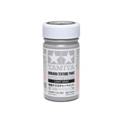 Diorama Texture Paint 100ml - Pavement Effect, Light Gray - Tamiya