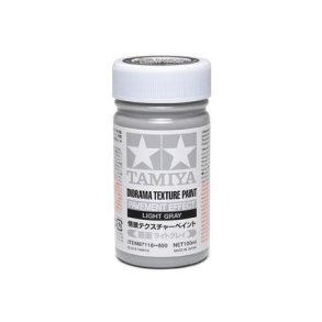 Diorama Texture Paint 100ml - Pavement Effect, Light Gray - Tamiya