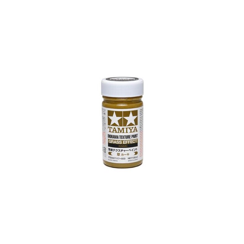 Diorama Texture Paint 100ml - Grass Effect: Khaki - Tamiya