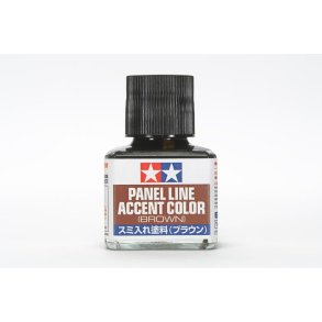 Panel Line Accent Color - Brown - 40ml - Tamiya
