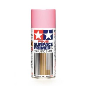 Surface Primer Large for Plastic & Metal (Pink), spray 180 ml - Tamiya