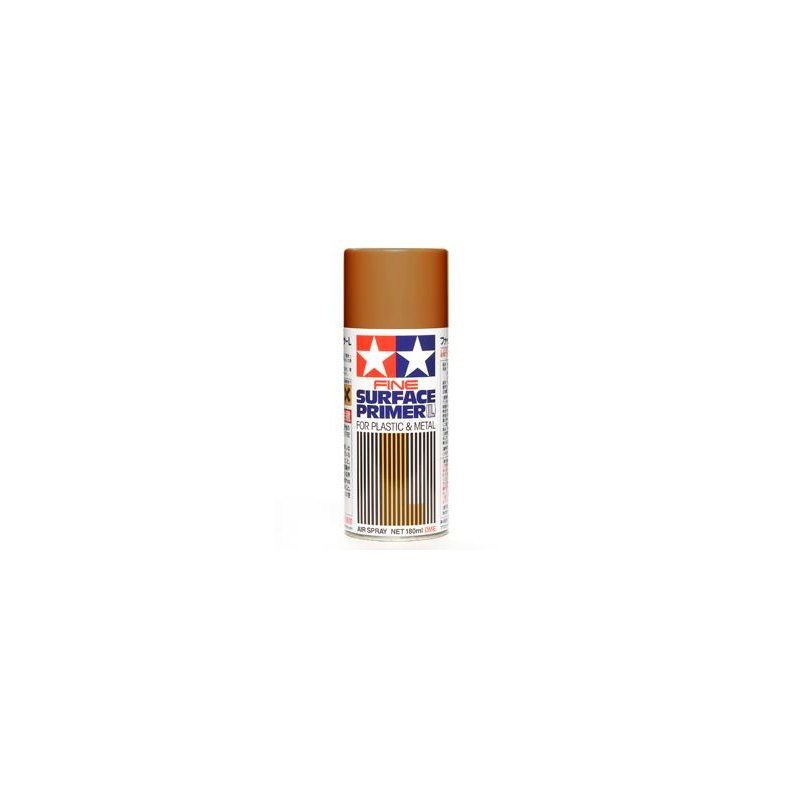 Surface Primer Large for Plastic &amp; Metal (Oxide Red), spray 180 ml - Tamiya