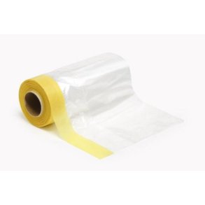 Masking tape m/plastic dkning 150 mm x 10 m - Tamiya