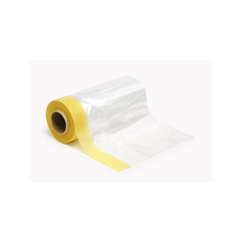 Masking tape m/plastic dkning 150 mm x 10 m - Tamiya