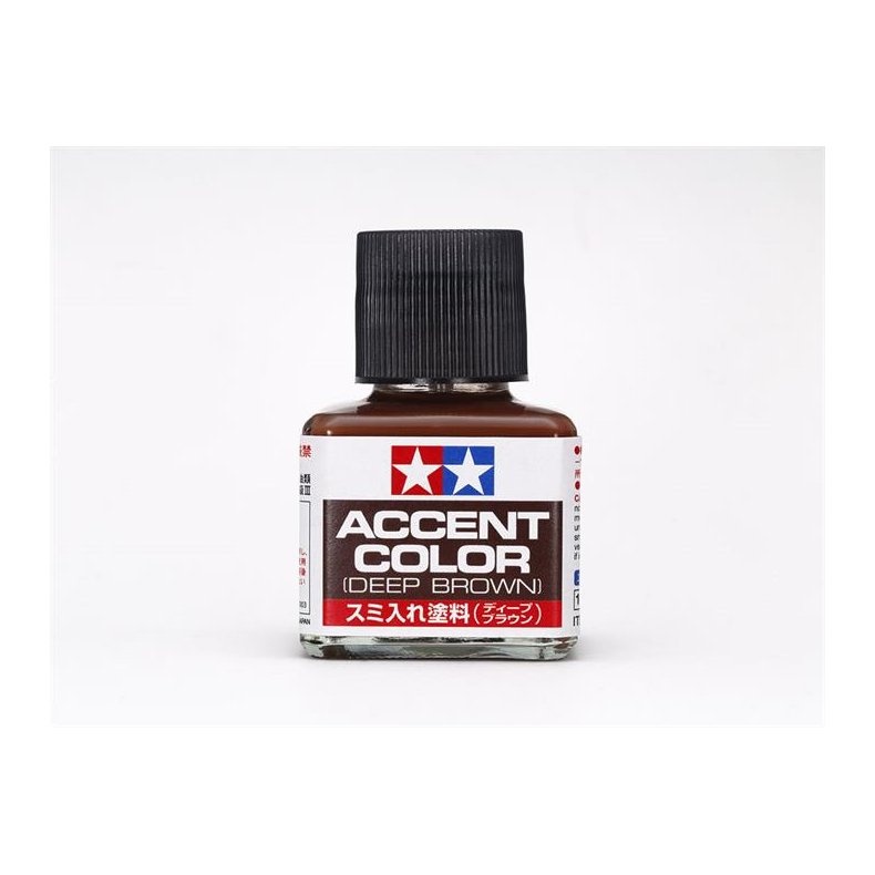 Panel Line Accent Color - Deep Brown (Dark Red-Brown) - 40ml - Tamiya