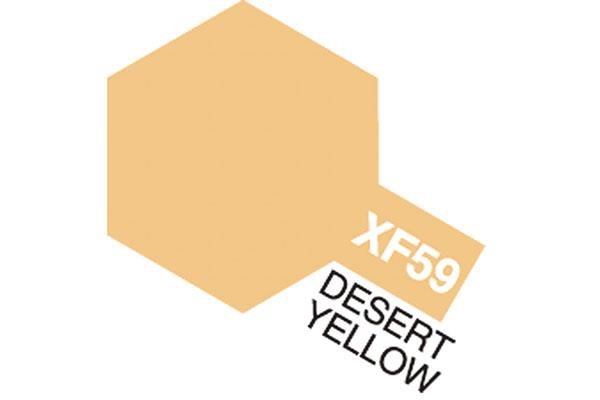 XF-59 Desert Yellow, Acrylic Mini 10 ml (penselmaling, mat) - Tamiya ...