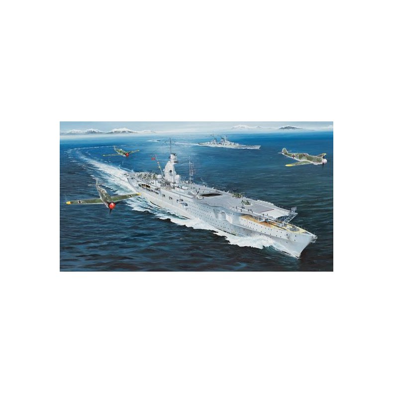 German Navy Aircraft Carrier DKM Peter Strasser - 1:350 - Trumpeter