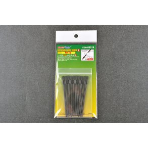 10 stk. mini engangsbrste/pensel, flad / Disposable Mini Flat Brush, 10 pcs - Trumpeter