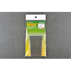 10 stk. mini engangsbrste/pensel, diagonal / Disposable Mini Diagonal Brush, 10 pcs - Trumpeter