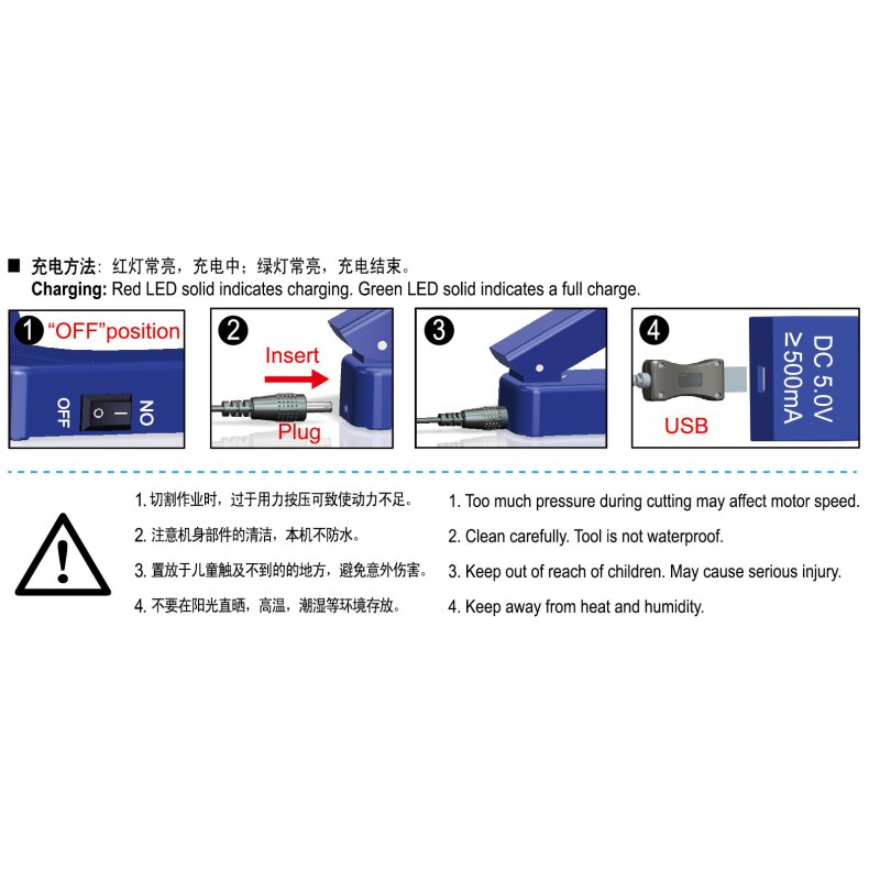 Mini elektrisk skrermaskine / Electric Cutter - Trumpeter