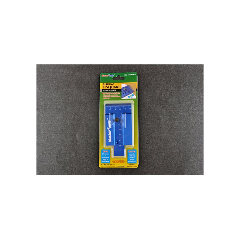 Justerbar T-lineal 5x6 cm, aluminium / Sliding T-square - Trumpeter