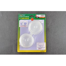 Plastbtte (PP) med lg til maling 56cc/0,56dl, 8 stk. / PP Paint Cup with Lid L-size X 8pcs - Trumpeter