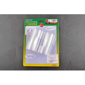 Plastbtte (PP) med lg til maling 28cc/0,28dl, 12 stk. / PP Paint Cup with Lid S-size X 12pcs - Trumpeter