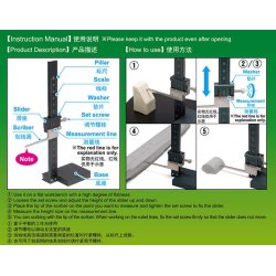 Hjdemler med markeringsfunktion (0-150 mm) / HG Height Gauge EX - Trumpeter