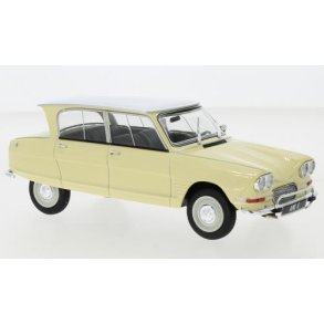 Citroen AMI 6, light yellow/white, 1968 - 1:24 - WhiteBox