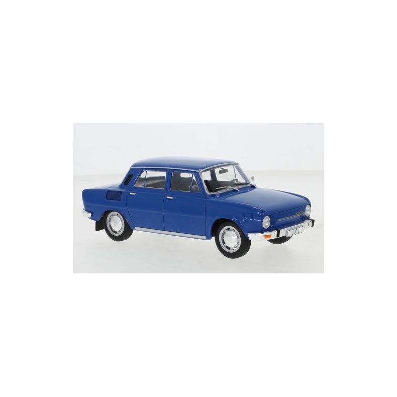 Skoda 100L, blue, 1974 - 1:24 - WhiteBox