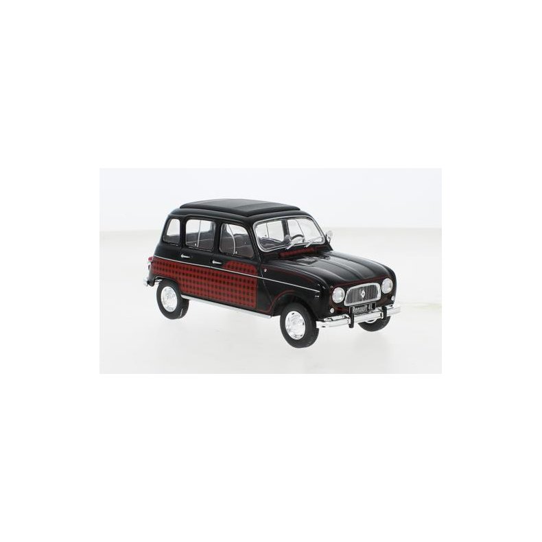 Renault 4L Parisienne, black/decorated, 1964 - 1:24 - WhiteBox