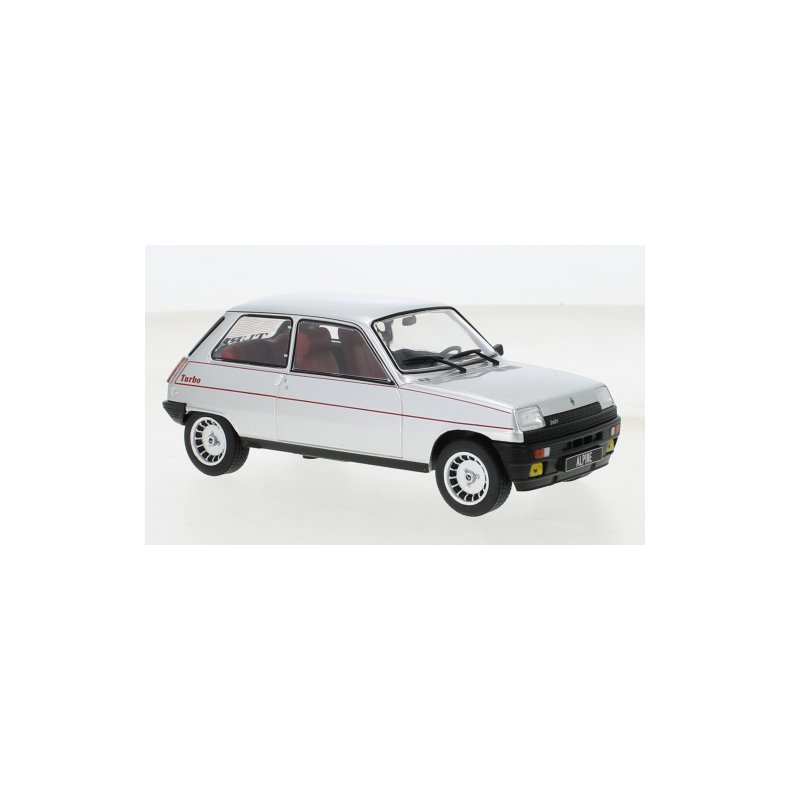 Renault 5 Alpine Turbo, silver/decorated, 1982 - 1:24 - WhiteBox