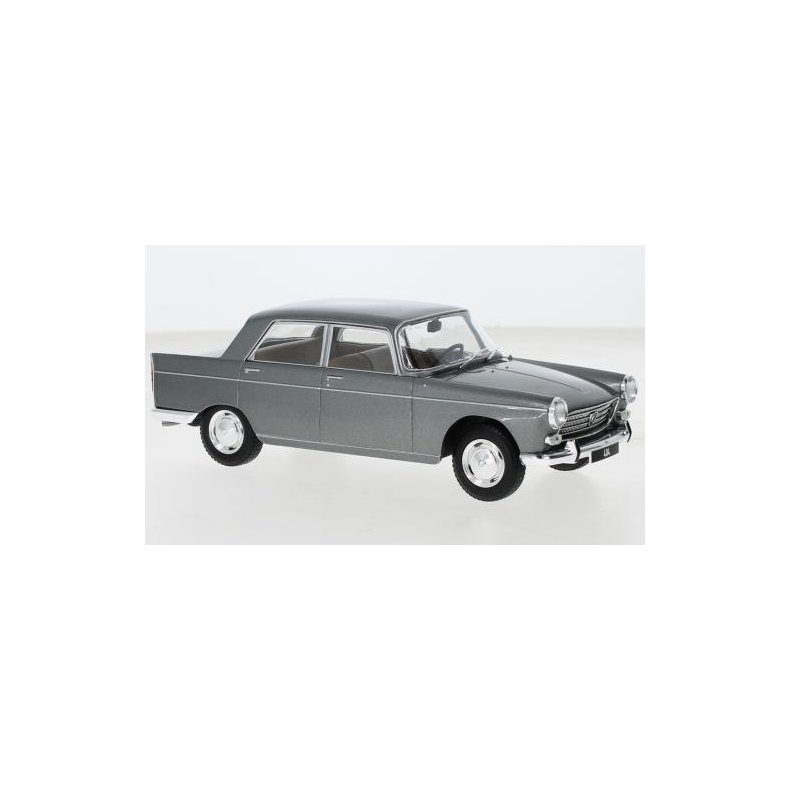 Peugeot 404, metallic-grey, 1960 - 1:24 - WhiteBox