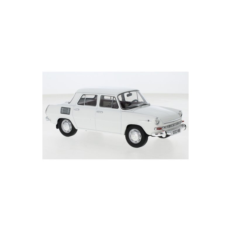 Skoda 1000 MB, white, 1968 - 1:24 - WhiteBox